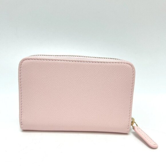 CHANEL AP4658 CC Mark Zip coin purse Long Wallet Caviar Leather pink Unused - Picture 2 of 10